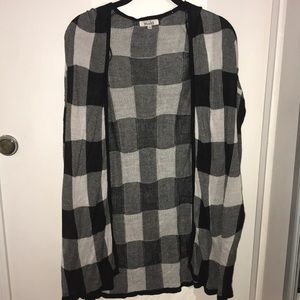 Black and white cardigan